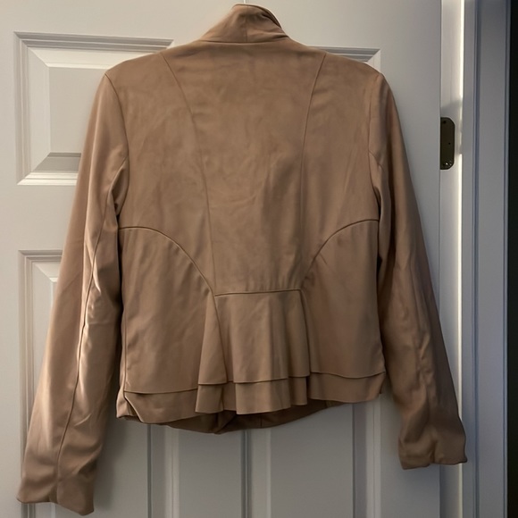 Miami Blush, suede like fabric, side braids, crossover zipper, Size M - Picture 4 of 6